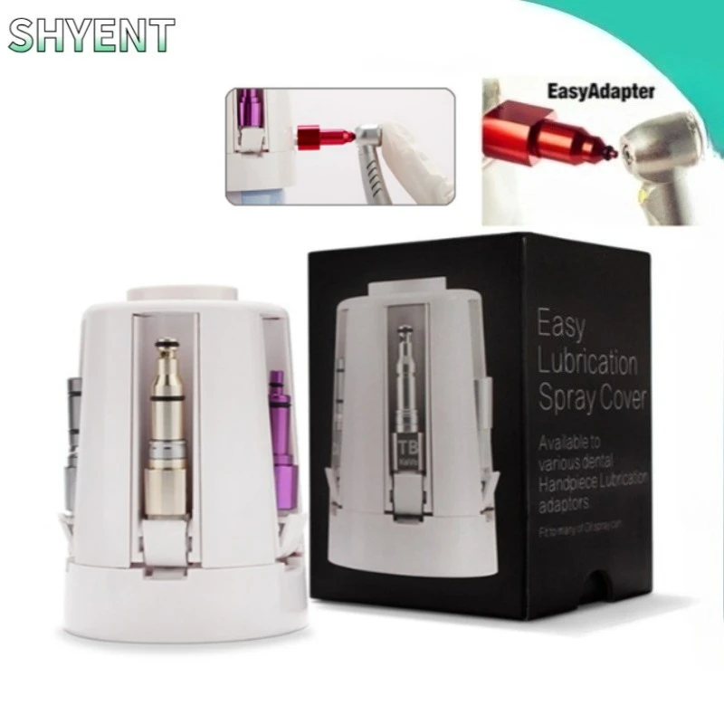 

Dental Handpiece Oiling Cleaning Machine Oil with 5 Spray Connector Portable Hand-held Turbine Care Spray Dentistry Tool