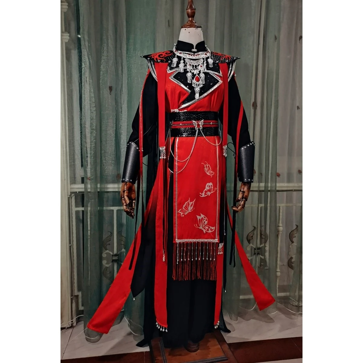 

Chinese TV Series TGCF Tian Guan Ci Fu Xie Lian Hua Cheng Cosplay Costume Hua Cheng Cos Dress Hanfu Full Set