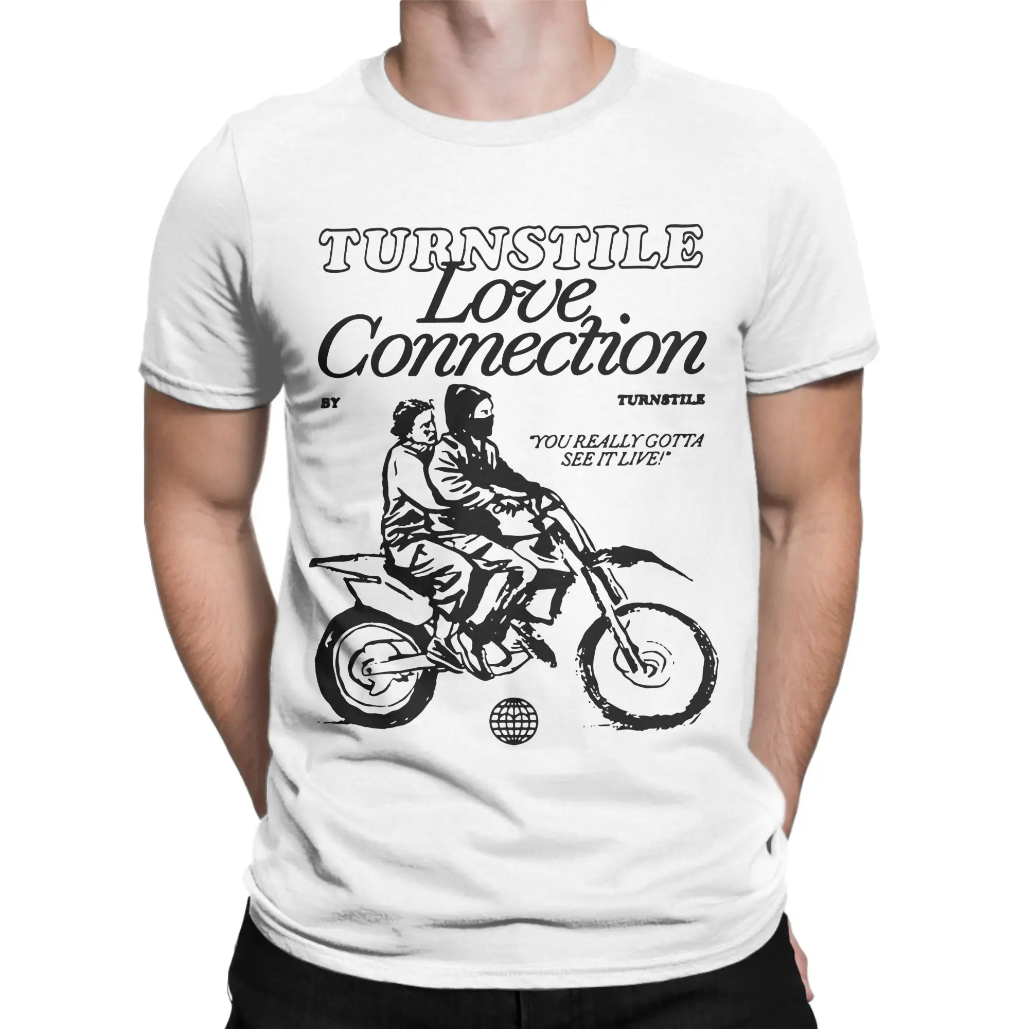 Love Connection  Men's T Shirt Turnstile Vintage Tee Shirt Short Sleeve Round Collar T-Shirts Cotton New Arrival Tops