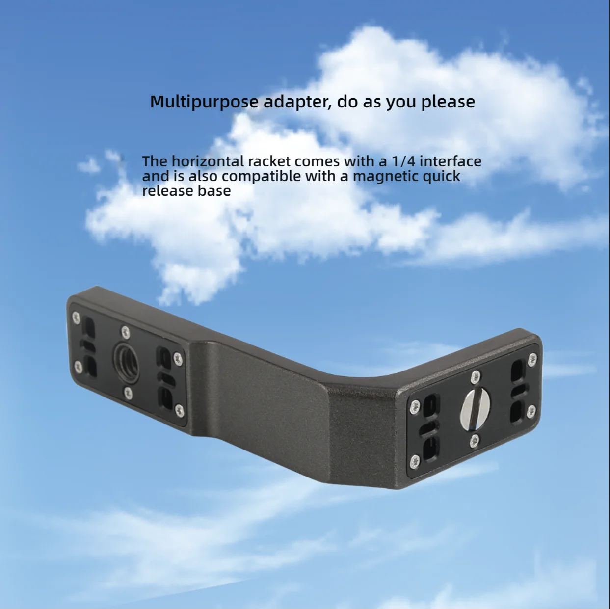 Horizontal-vertical L-shaped Bracket for Insta360 X5 Quick-release Mount with 1/4 Interface for Insta360 X3 X4 X5 Accessories
