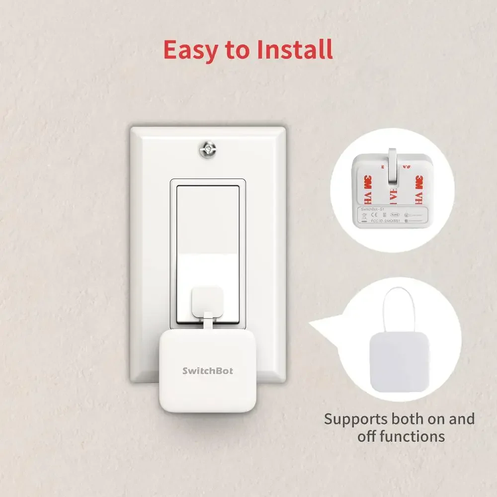 Smart Switch Button Pusher 3-Pack with Hub Mini Wireless Remote Control Alexa Google Home IFTTT Easy Installation and Voice