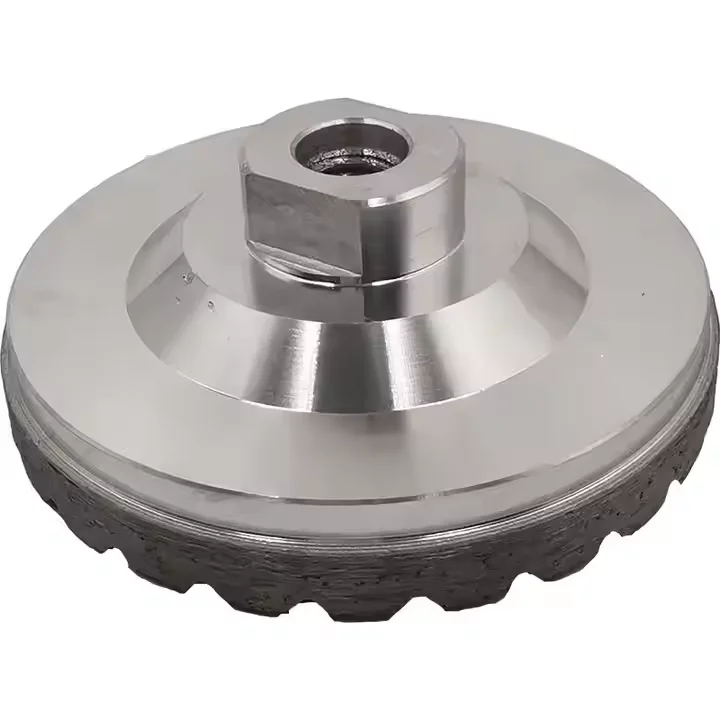Aluminium Cup Wheel Diamond Grinding Wheels 5inch Good Viscosity For Concrete Granite Sharpening Grinder