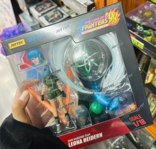 

Оригинальная фигурка JOYTOY 1/18 KOF '98 UMIkari Warriors Team Leona Heidern, модель игрушки, подарок
