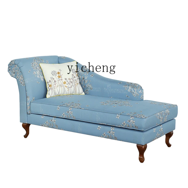 

ZC Chaise Longue Sofa Fabric Living Room Leisure Recliner Balcony Bedroom Sofa Bed