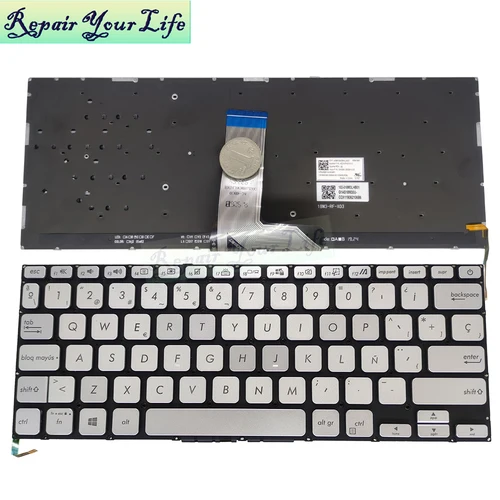 Imagen 2 del producto Teclado retroiluminado español de EE. UU. para Asus VivoBook X415 D415 M415 F415 X415EP X415EA X415JA X415DA X415MA teclados de SPA de EE. UU. 282qus00