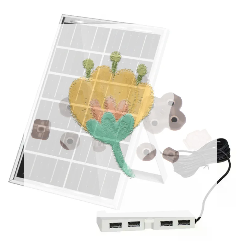 1 Set Compact Form Factor Efficient Energy Conversion Fast Solar Absorption 4 USB Ports Solar Battery Charger