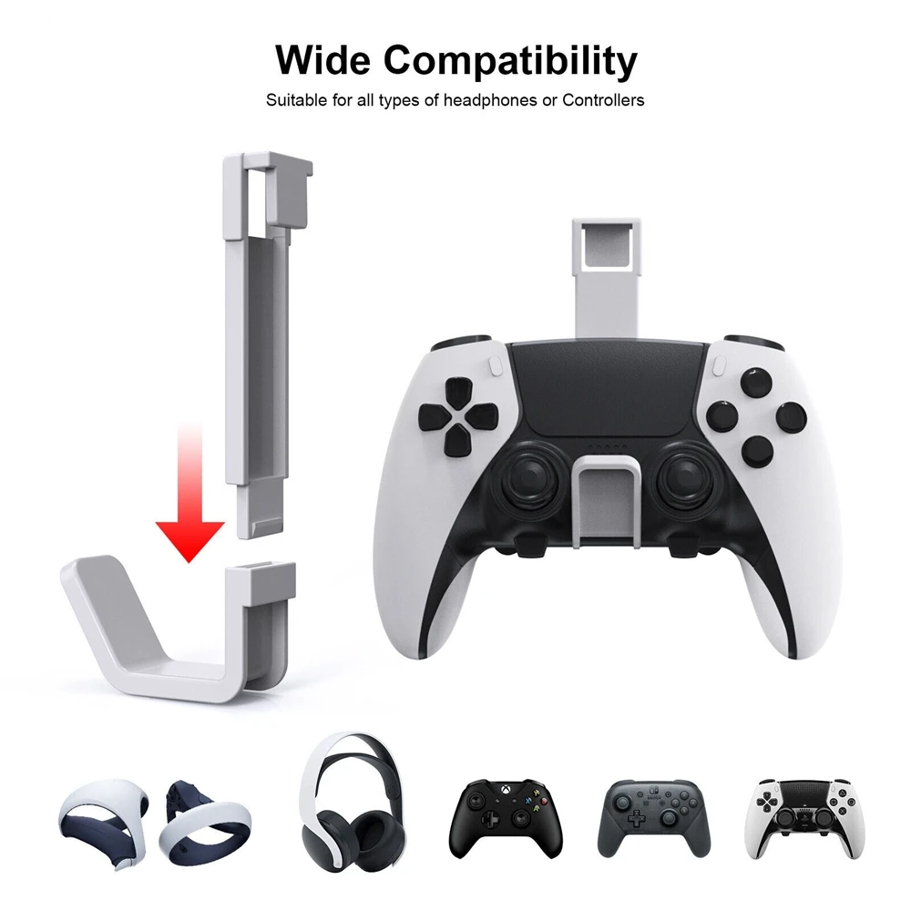 Para PS5 Pro PS5 accesorios delgados controlador soporte para auriculares montaje para consola Playstation 5 Gaming auriculares gancho de soporte