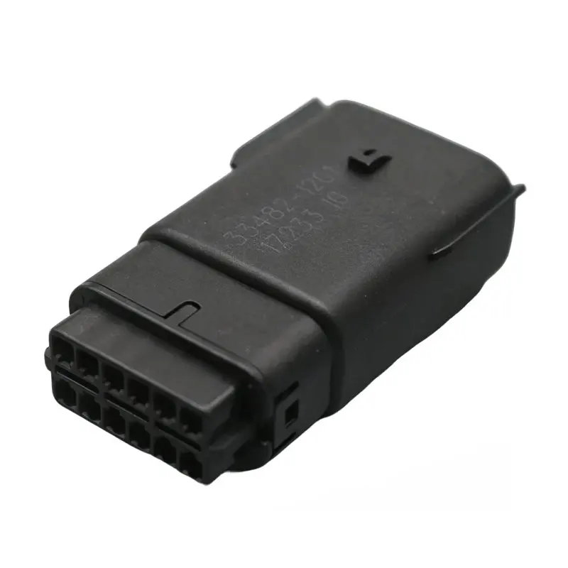 33482-1201,Male End,Rectangular Connector Plug Housing,12 Positions,Crimp,Pitch 3.50mm,MX150 33482 Series,Sheath