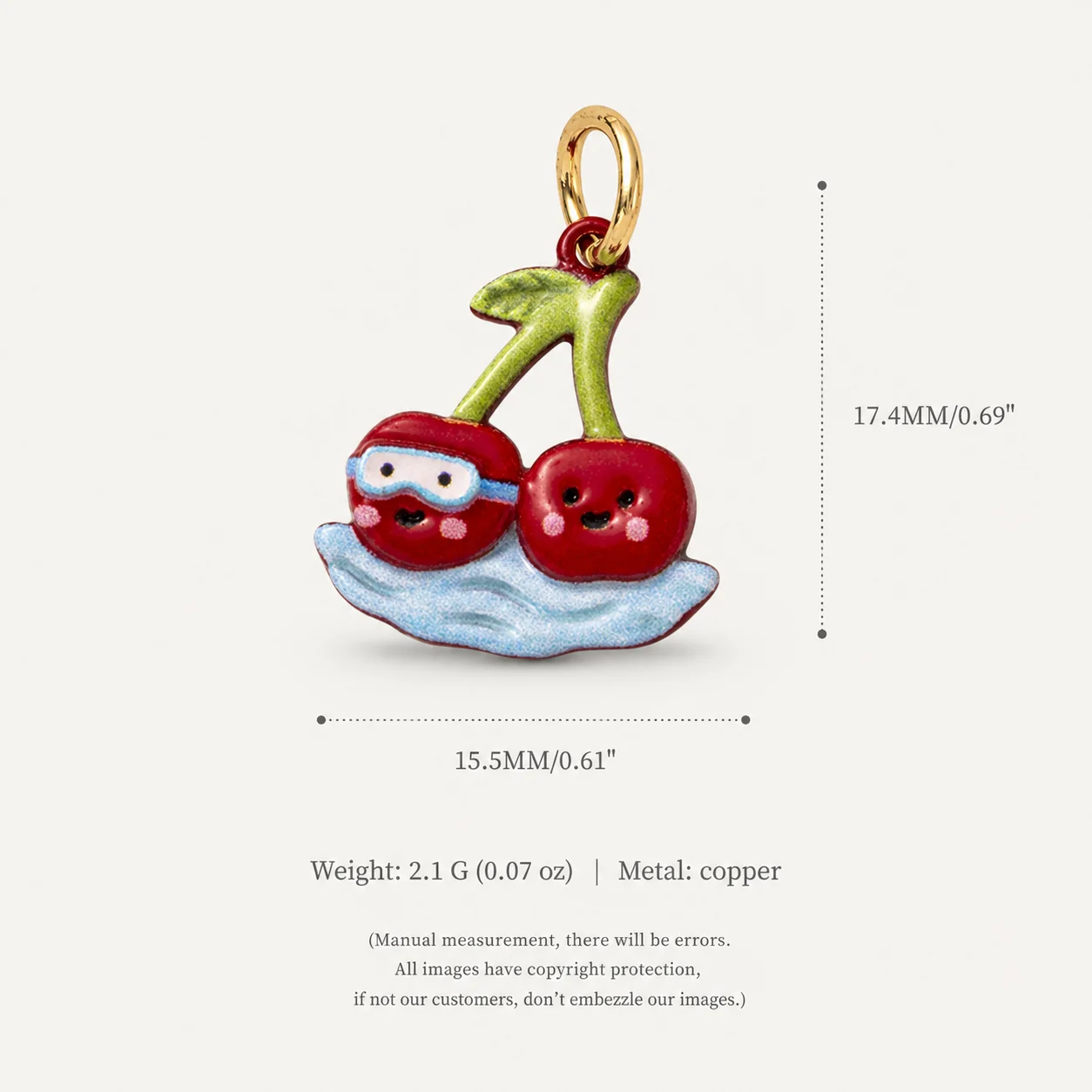 Neue Modische Niedliche Bemalte Früchte-Serie: Traube, Ananas, Kiwi DIY Anhänger Charms für Schmuckherstellung – Detail 6