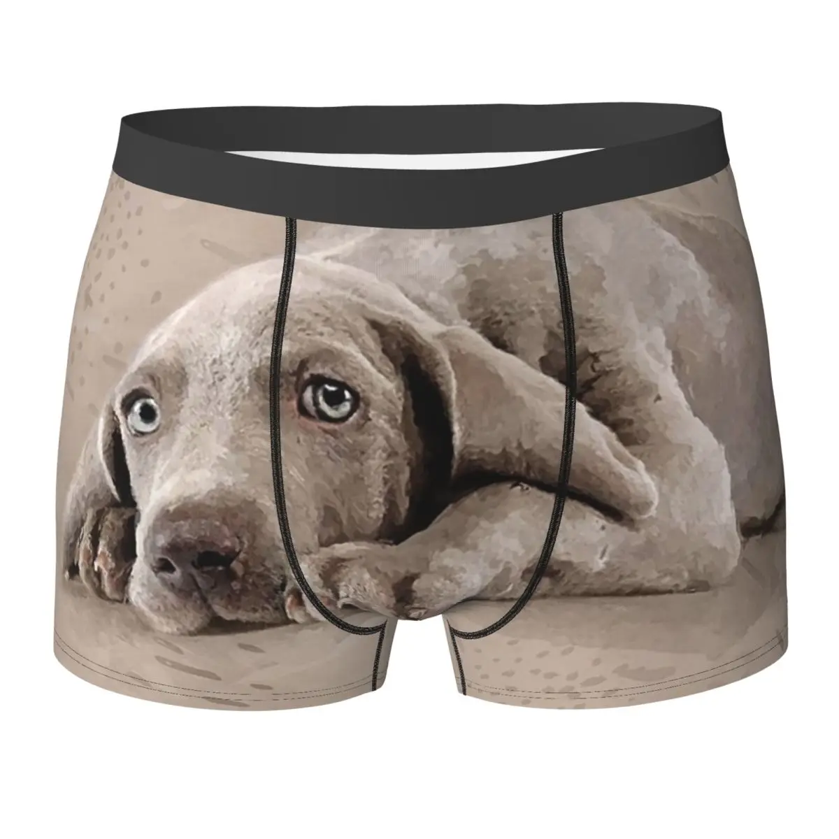 Boxer Underpants Shorts Weimaraner Puppy Panties Men's Soft Underwear for Homme Man Boyfriend Gift