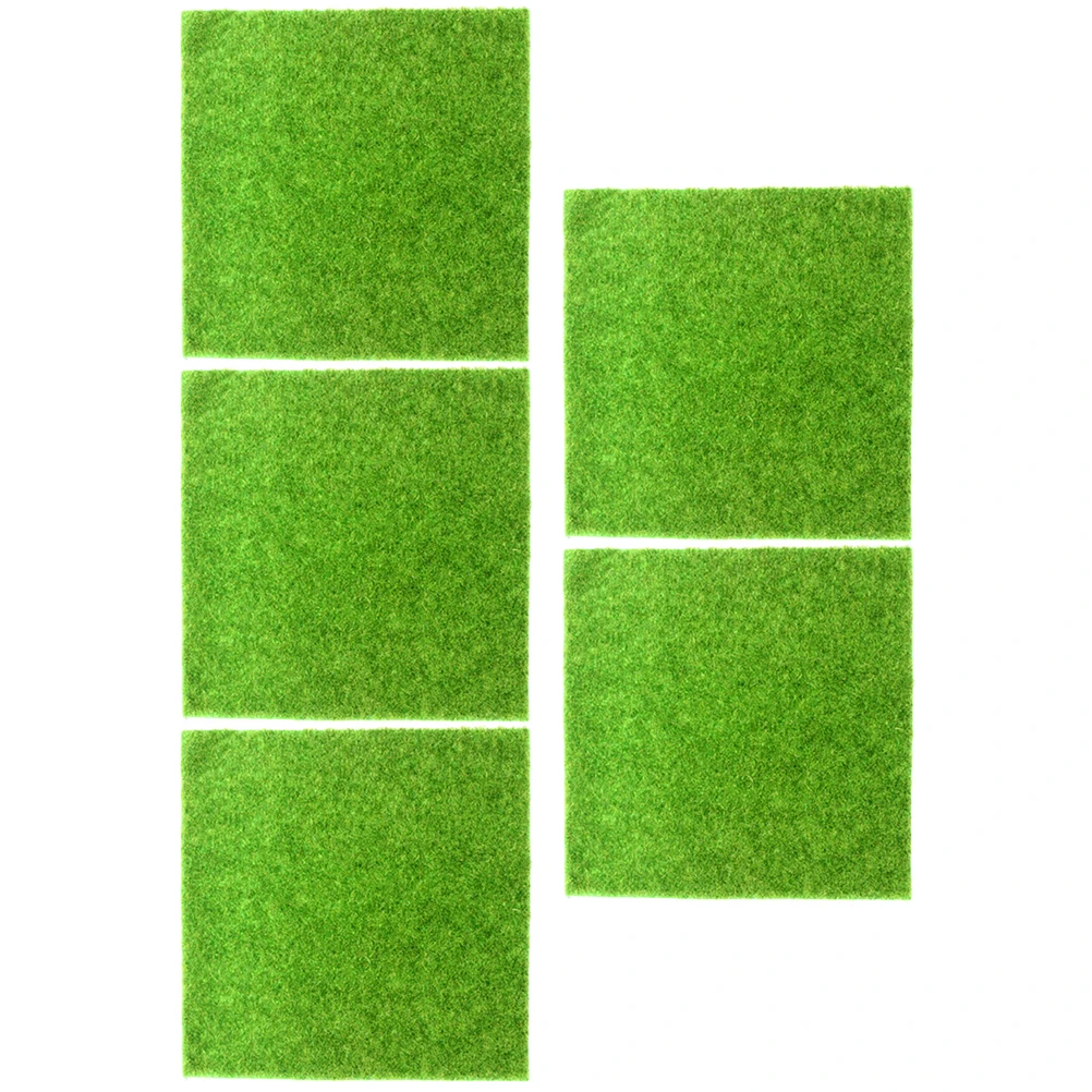 

5pcs Artificial Moss Decoration Grass GreenMoss Wall Decor for Garden Landscaping Fake Plastic Lawn Gardening Props