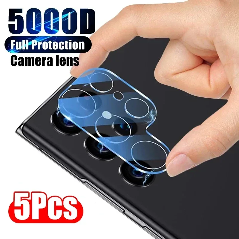 1-5P 9H Camera Lens Protector For Samsung Galaxy S25 S24 S23 S22 S21 Plus Ultra Lens Cover Tempered Glass For Samsung S24 S25U