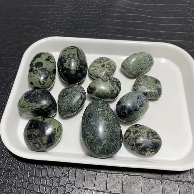 1kg Wholesale Natural Polished High Quality Kambaba Jasper Palm Tumbled Stone for Home Decoration