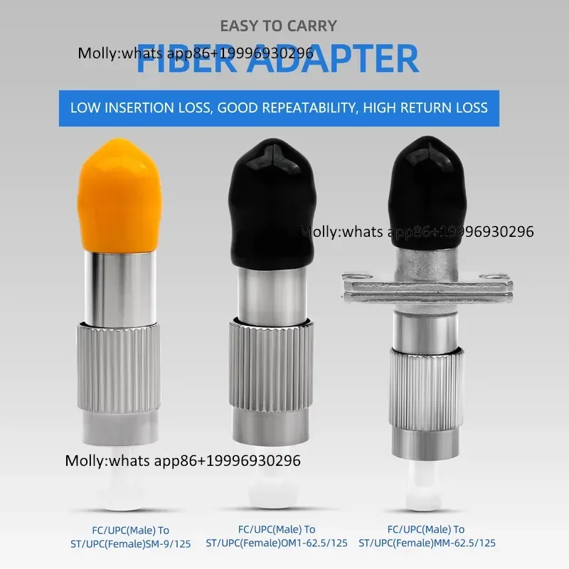 FC Male to ST Female Fiber Optic Adapters Flange Couplers Digital Communication Optical Equipment Connector