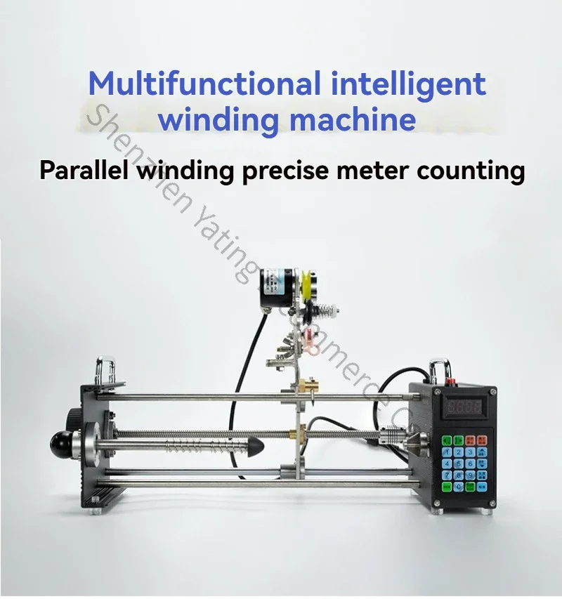 New Electric Stranded Wire Winding Machine Enameled Fishing Coil Cotton Silk Yarn Flat Line Winding Automatic CNC Small