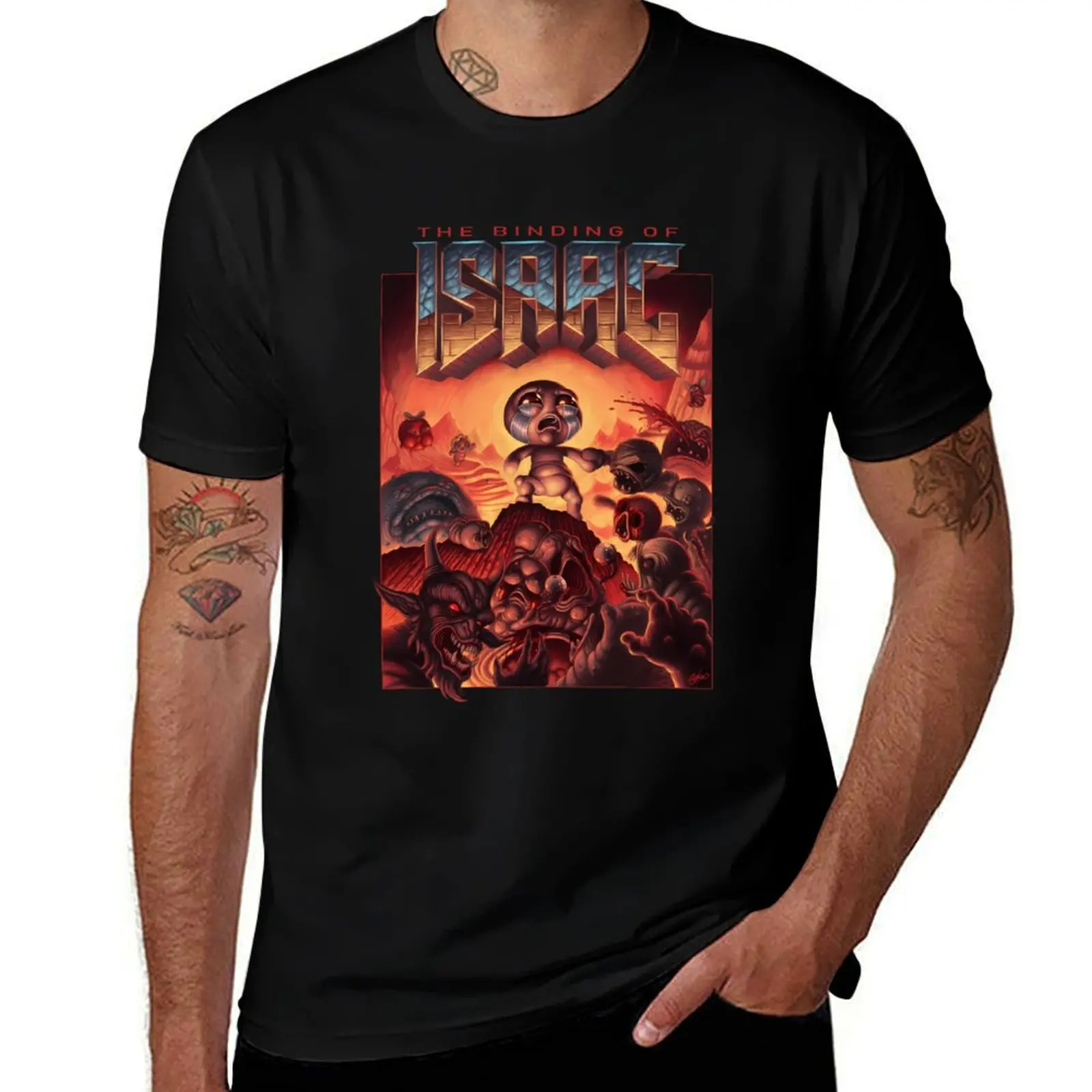 The Binding Of Isaac 90s T-Shirt Fashion Graphic Tee for Men T-Shirt