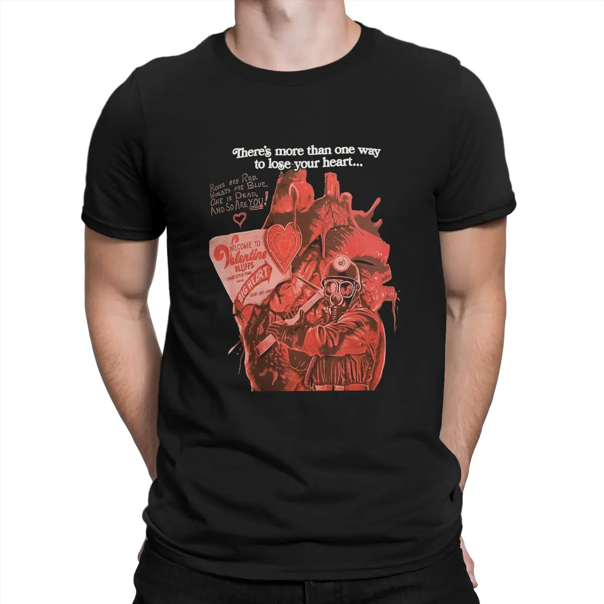 Roses Are Red Men's T Shirts My Bloody Valentine Creative Tees Short Sleeve O Neck T-Shirts New Arrival Clothes