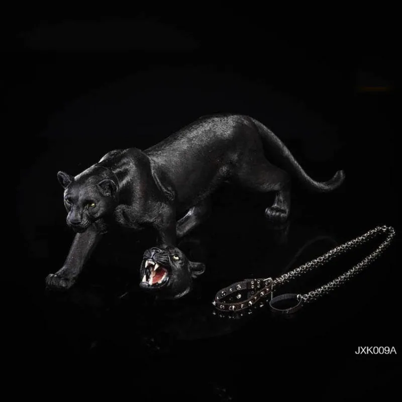 JXK 1/6 Soldier Scene Accessory Panther Snow Leopard Jaguar Simulation Animal Double Headed Carving Model For Fans Hobby Gifts