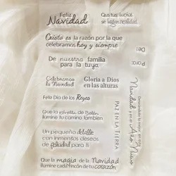 spanish word daily phrase Clear Stamp Transparent Silicone Stamp Seal Sheet For Scrapbooking Photo Album Decoration