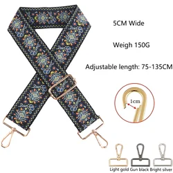 Nylon Shoulder Strap Diy Exquisite Embroidery Universal Fashionable Durable Precision Woven Diagonal Shoulder Strap 5CM