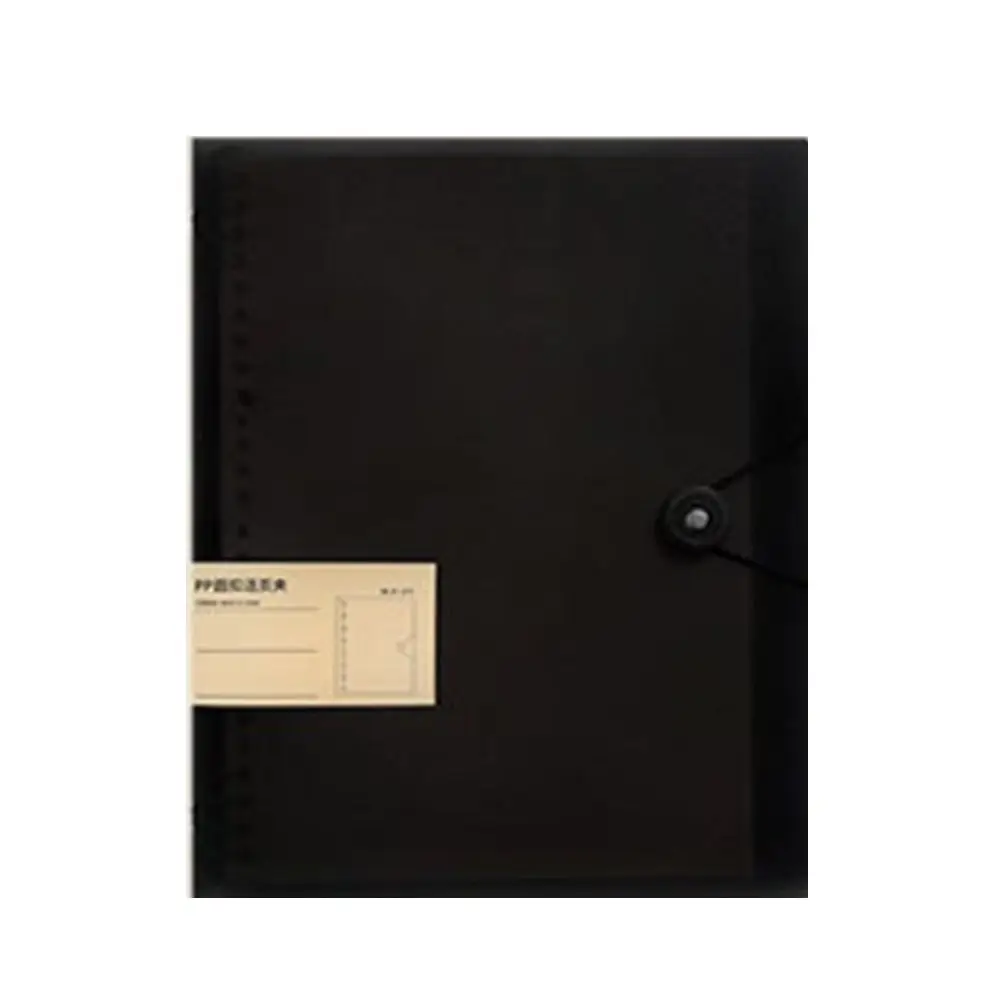 

Inner Cover A5/B5/A4 Binder Cover Notebook Binder 8 Hole Loose Leaf Notebook Shell DIY Binder Transparent A4 File Folder Cover