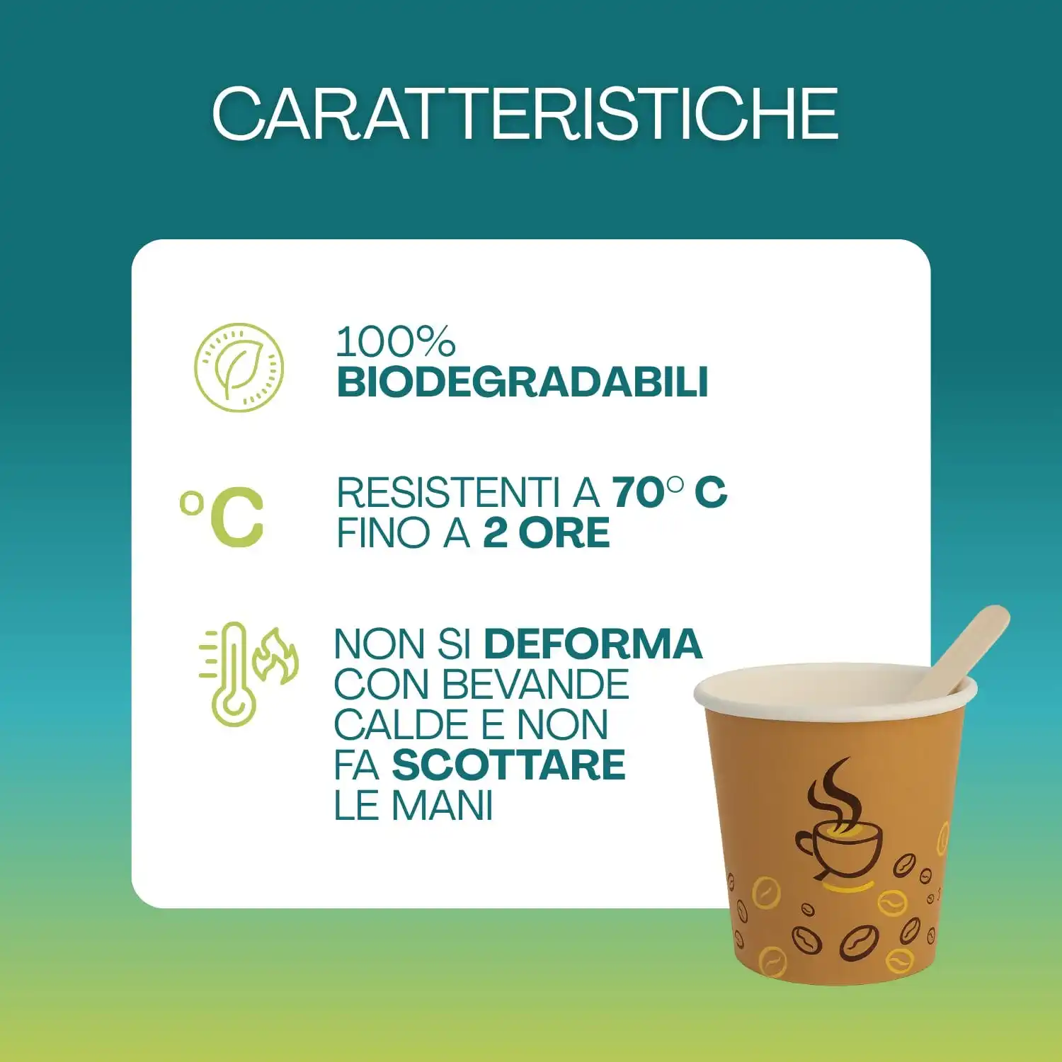 Immagine 4: 500 Palette con Bicchierini in cartoncino grafica chicco da 90 ml