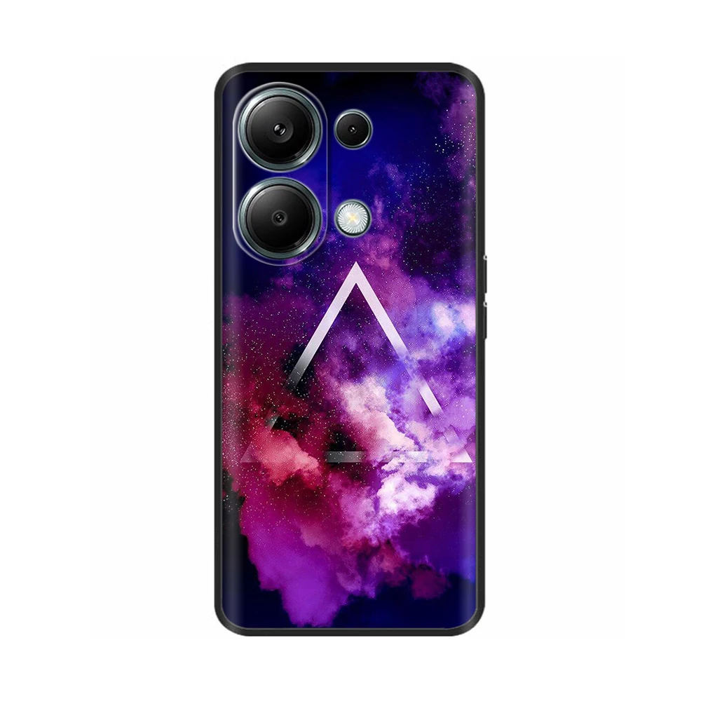 Coque arrière en silicone souple pour Xiaomi Redmi Note 13 Pro, coque fleur, pare-chocs, mode, 4G