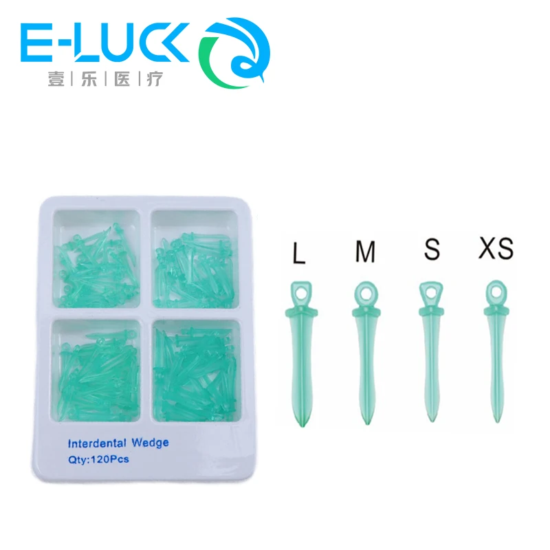 120Pcs/Box Dental Light Curing Interdental Wedge Disposable Materials Oral Care Materials Multi-Spec