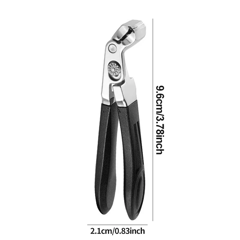 Obcinaczki do paznokci u stóp i paznokci, wytrzymałe obcinaczki do paznokci u stóp z długim uchwytem do grubych paznokci, dla kobiet i mężczyzn, długi uchwyt, czarne.