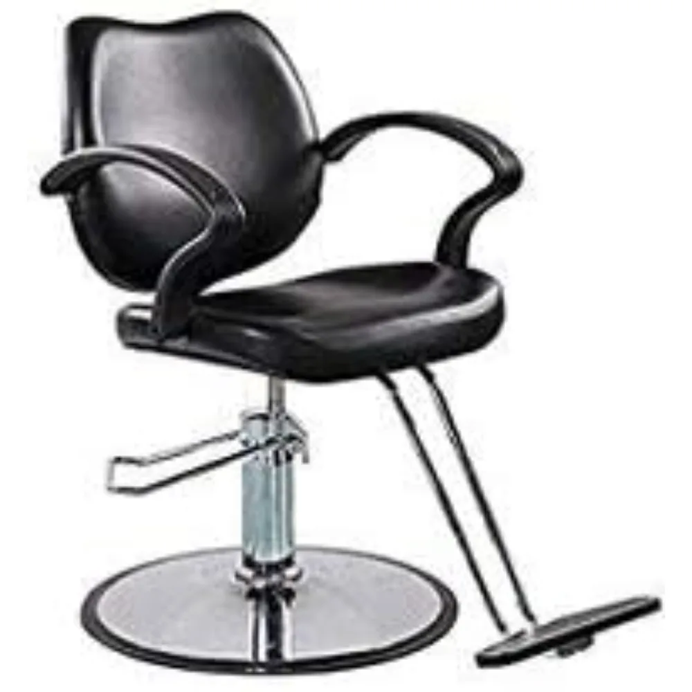 

Hair Beauty Salon Equipment Black Hydraulic Barber Styling Chair