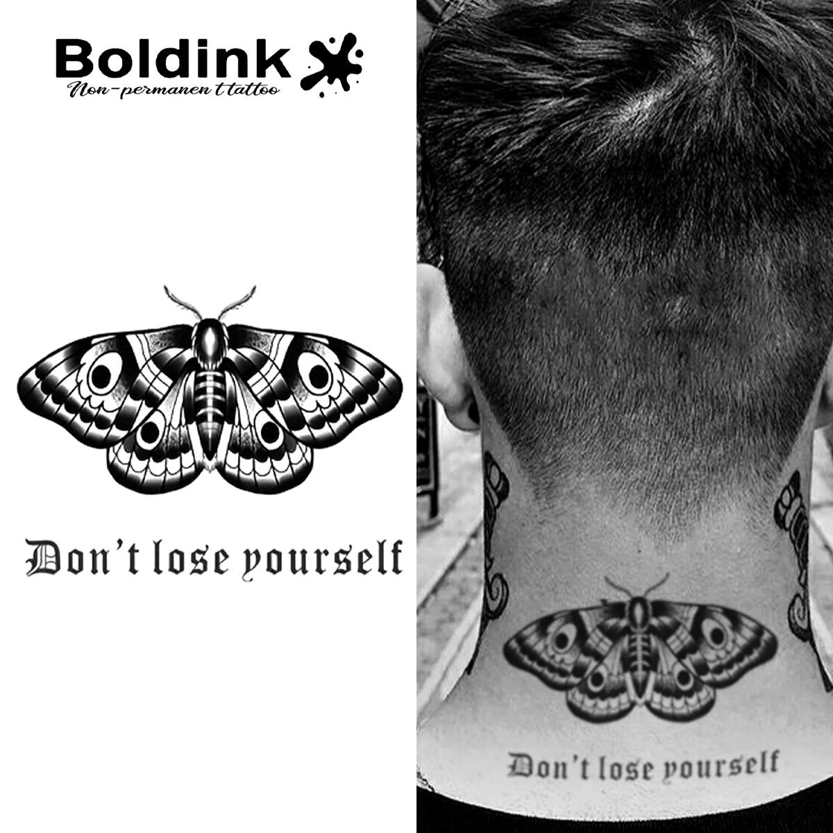 

Butterfly Temporary Tattoo,Lasts To 15 Days New Technology Magic Waterproof Semi Permanent Sticker.