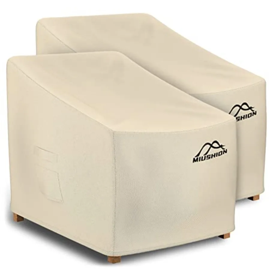 

2 Pack Patio Chair Covers, 40" W x 40" D x 36" H Heavy Duty 600D Outdoor Deep Seat Lounge Club Chair Cover, Waterproof UV Resis