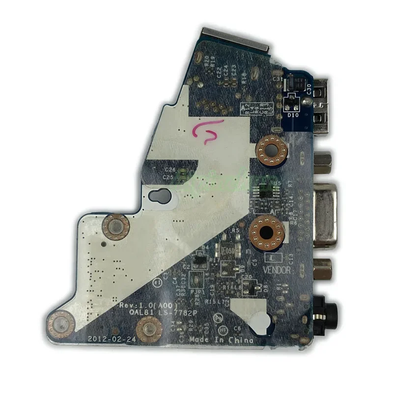 New QAL81 LS-7782P Board For Dell Latitude E6430 USB Audio Jack VGA Port USB board Ethernet 04J7P5 CN- 04J7P5