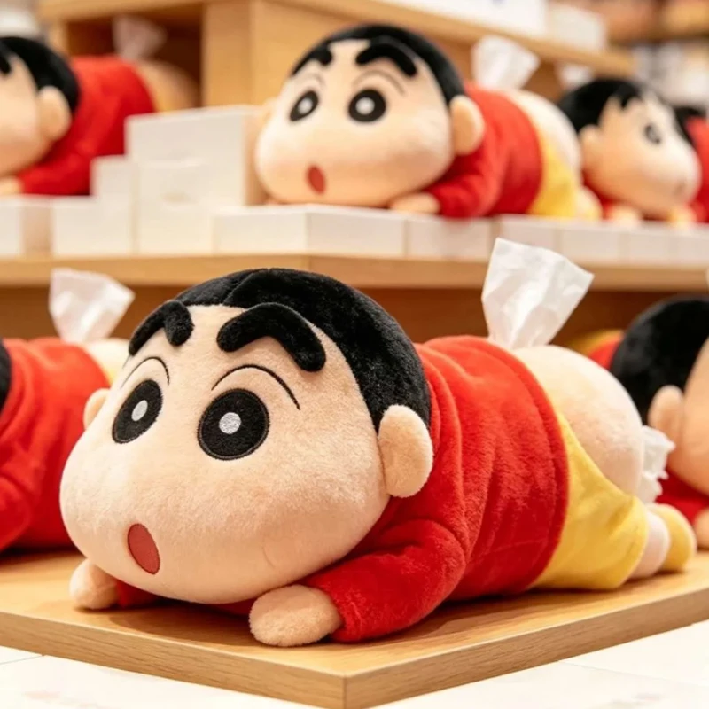 Xiaoxin PP Paper Box Cute Cartoon Plush Tissue Box Living Room Tea Table Car Paper Drawer Cover Funny Decoration