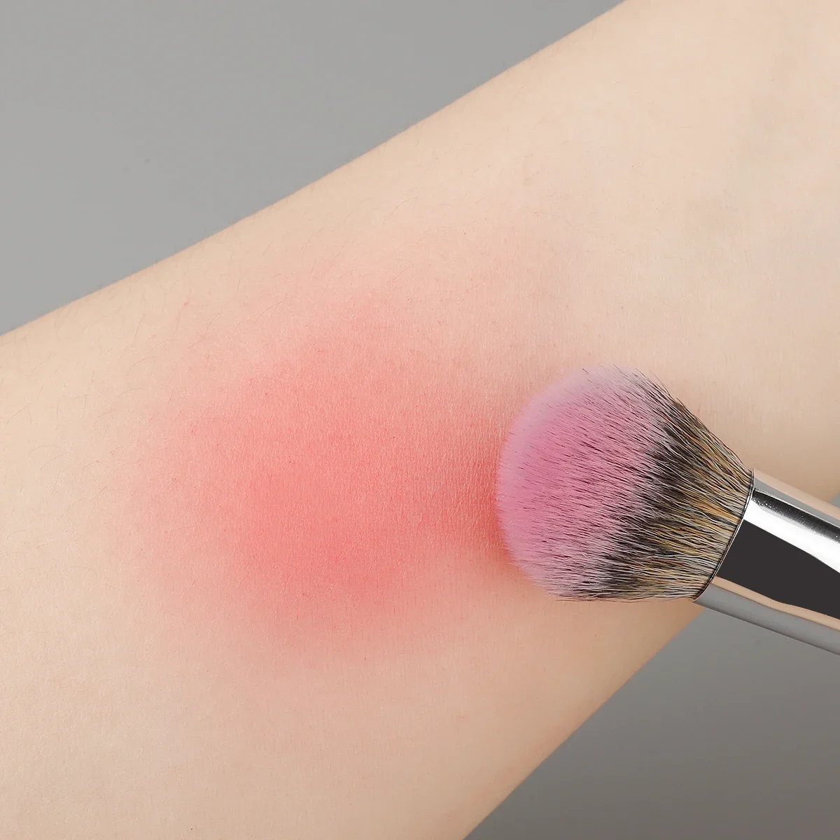 Coeur de pêche fard à joues brosse poudre Blush crème liquide Blush pinceaux de maquillage plat petit précis Blush brosse outils de maquillage