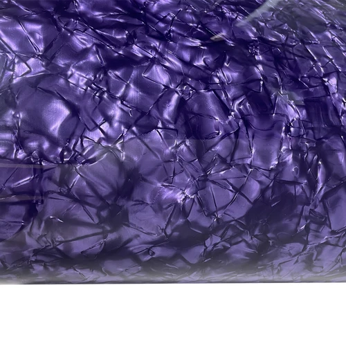 Envoltura de tambor DIY, hoja de celuloide púrpura de diamante de 0,50mm, instrumento Musical, hoja decorativa