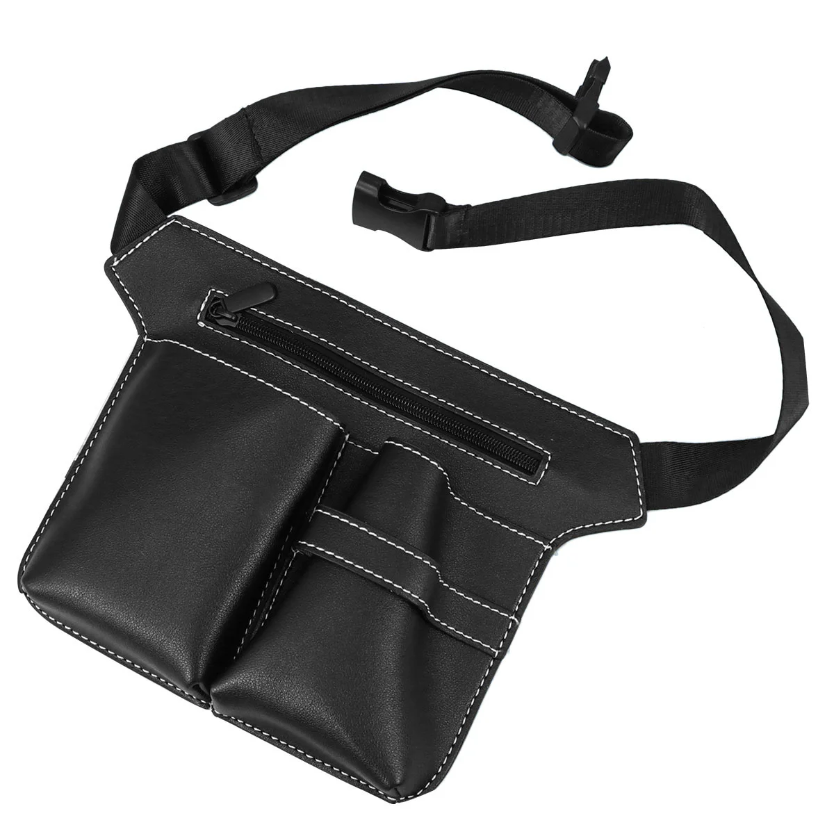 

Professional Barber Waist Bag Durable Material Large Capacity Multiple Pockets Hair Stylist Tattoo Makeup Pet Use Storage Pouch