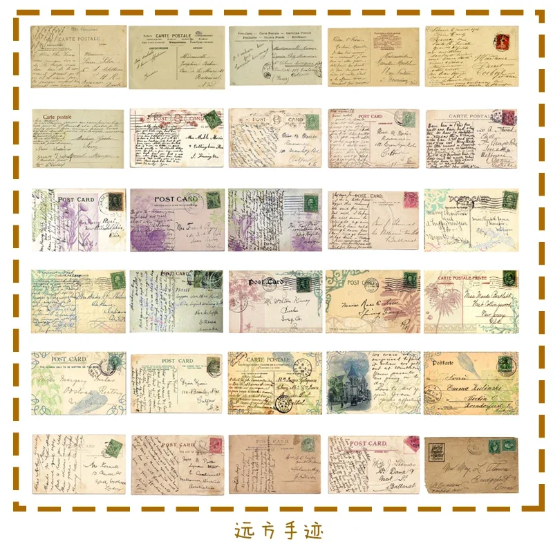 60 ชิ้น/ถุง DIY vintage washi หมายเหตุสติกเกอร์ scrapbooking อัลบั้มภาพวารสาร happy planner วัสดุตกแต่งสติกเกอร์