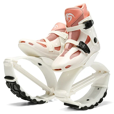 TFAN JUMP Kangoo Jumps Rebound Boots White Pink Multi Sizes Slimming Toning Jumping Bounce Shoes Adult Sport Fitness Sneakers