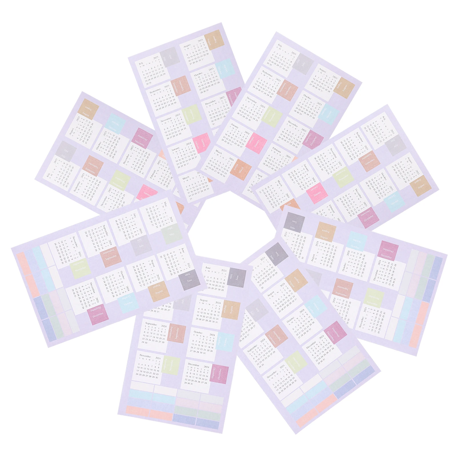 

4-листые метки расписания, липкие вкладки для страниц, наклейки, этикетки для календаря, ежемесячные планировщики, клейкое пианино для
