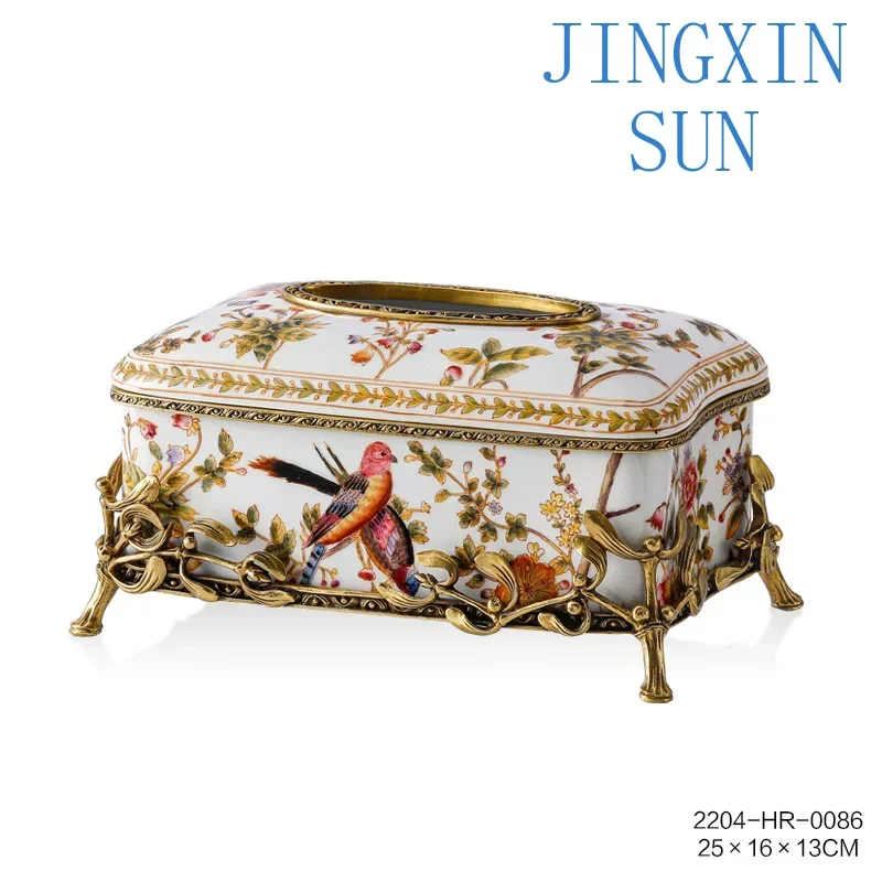 European Porcelain Candy Bowl with Multi Design Fruit Plate Luxury Fancy Tow-layer Home Decor Gift
