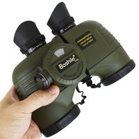 Boshile 7x50 Marine Binoculars Waterproof Telescope With Rangefinder Compass BAK4 Prism FMC Lens For Navigation Sailing Hunting