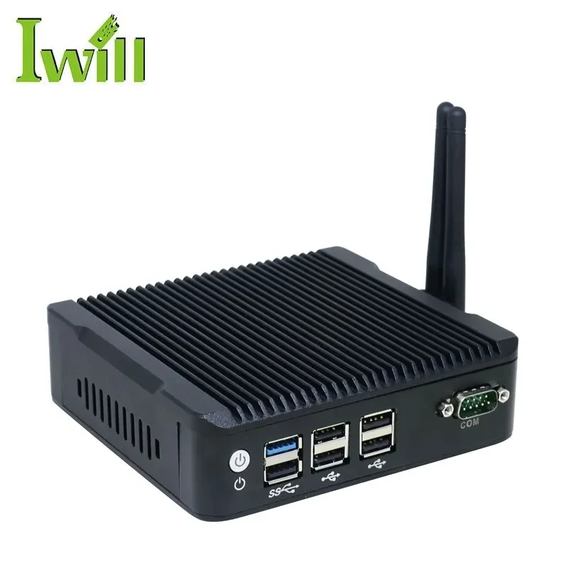 Low Power X86 Nano Mini Computer N3 Fanless Cheap J1900 Mini Pc 12V Support MSATA SSD And 2.5 Inch SATA SSD