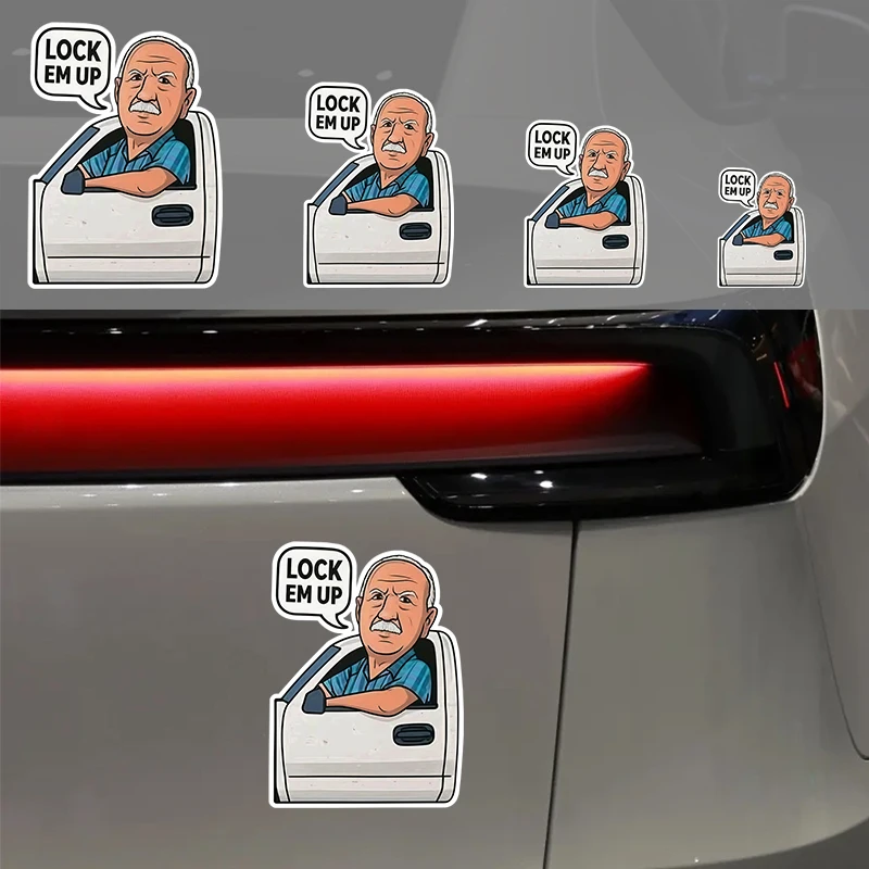 

1PC LOCK EM UP Car Stickers Funny Vinyl Decals for DIY Auto Window Bumper Laptop Waterproof Decoration