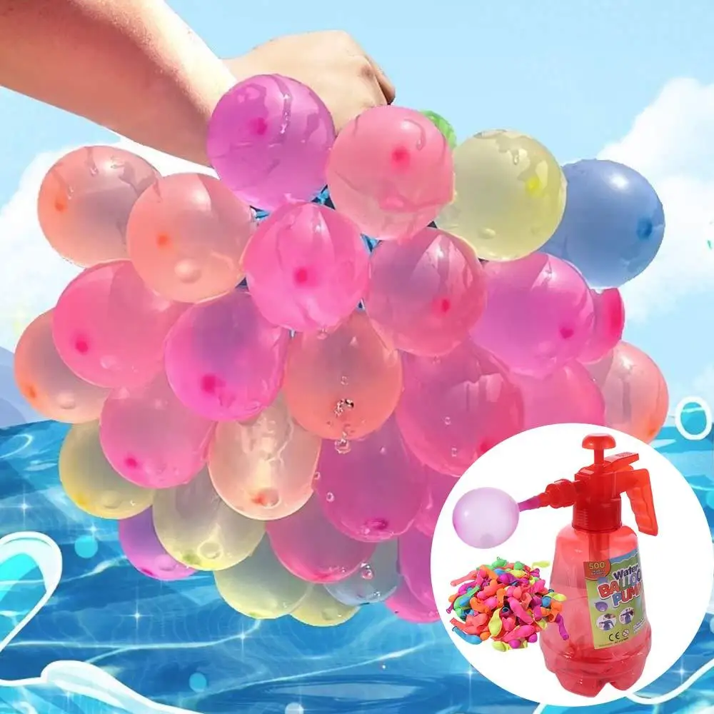 Bomba de globos, inflador de globos de agua, Kit de llenado de agua de globos de llenado rápido automático, lucha contra el agua de gran capacidad para verano