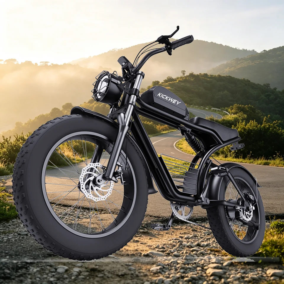Kickwey NEW K7 Max Dual Motor Dual Battery Ebike 3000W 48V 46Ah 20 Inch Fat Tire Off Road 1-Year Warranty Local Fast Shipping image 6