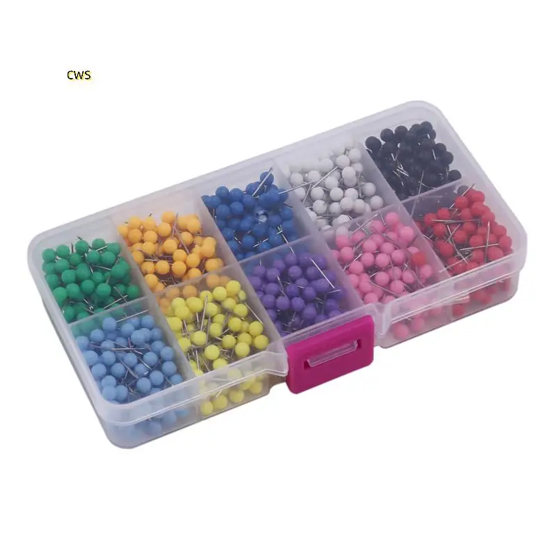 4000 قطعة من دبابيس الضغط على الخريطة برأس بلاستيكي مع فلين نقطة فولاذية، لوحة أمان ملونة، مستلزمات مكتبية ومدرسية