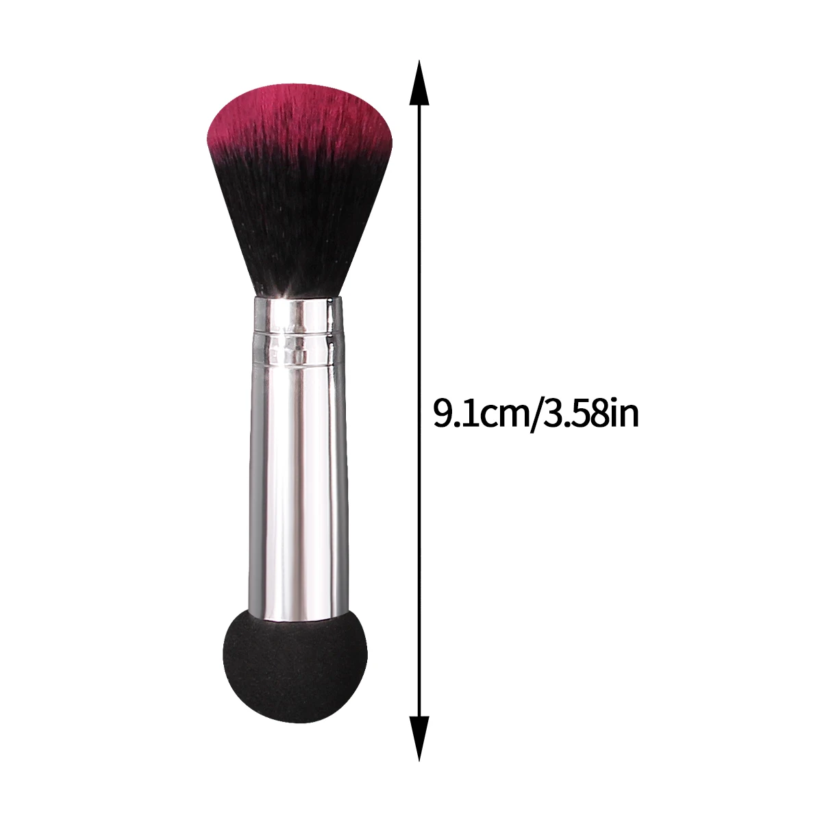 2 ชิ้น mini dual - head two - in - one multi - purpose แปรงแต่งหน้า, soft blush แปรงแป้ง + Q ยืดหยุ่นหัวฟองน้ํา, เครื่องมือแต่งหน้าใบหน้า