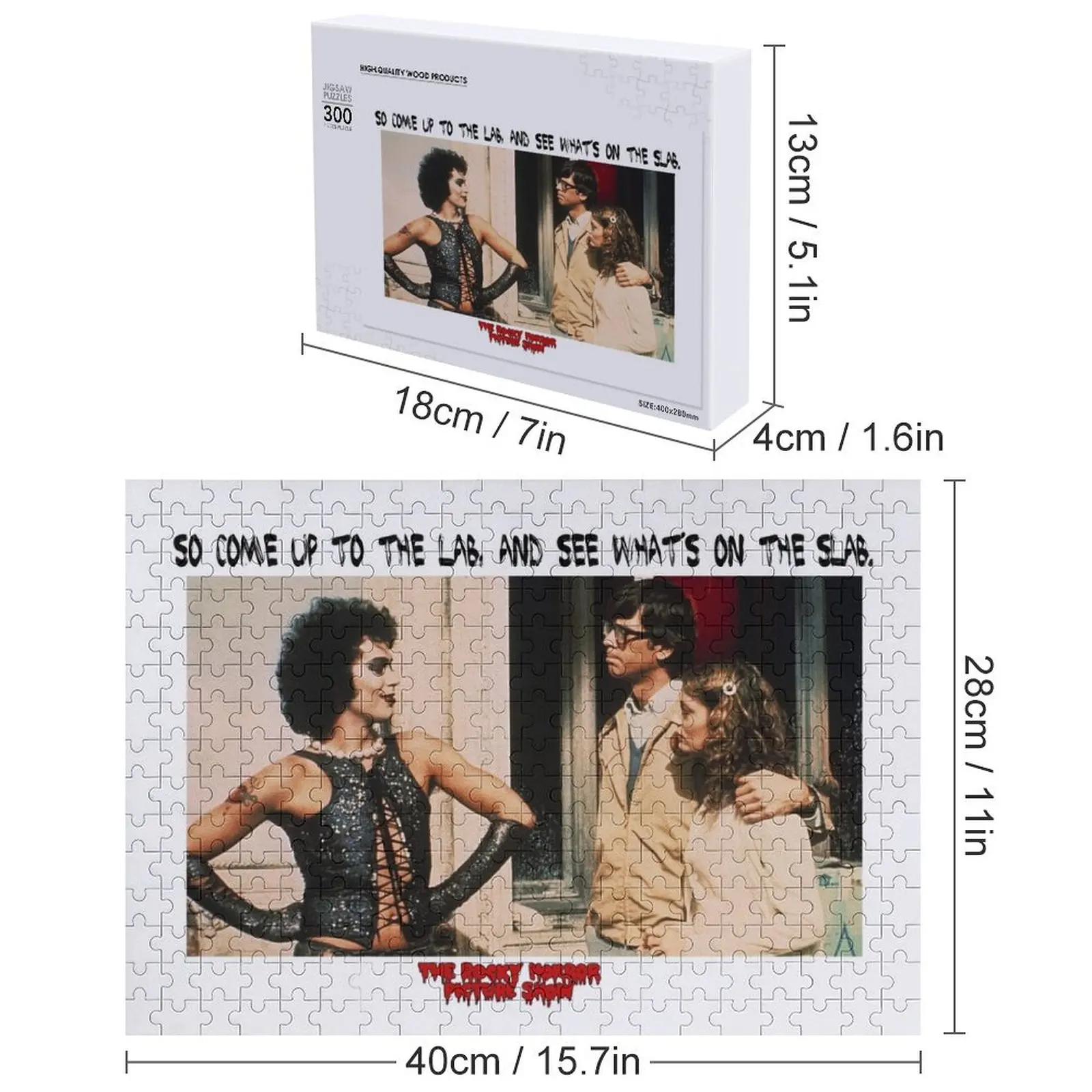 그래서 연구실에 오세요... 맞춤형 사진 애니메이션 나무 장식 퍼즐 맞춤형 선물