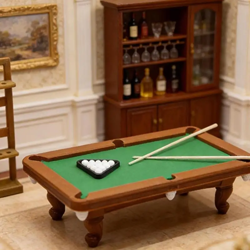 

Mini Pool Table Toy Set For Kids Realistic Design Perfect For Pretend Play And Family Bonding A2UB